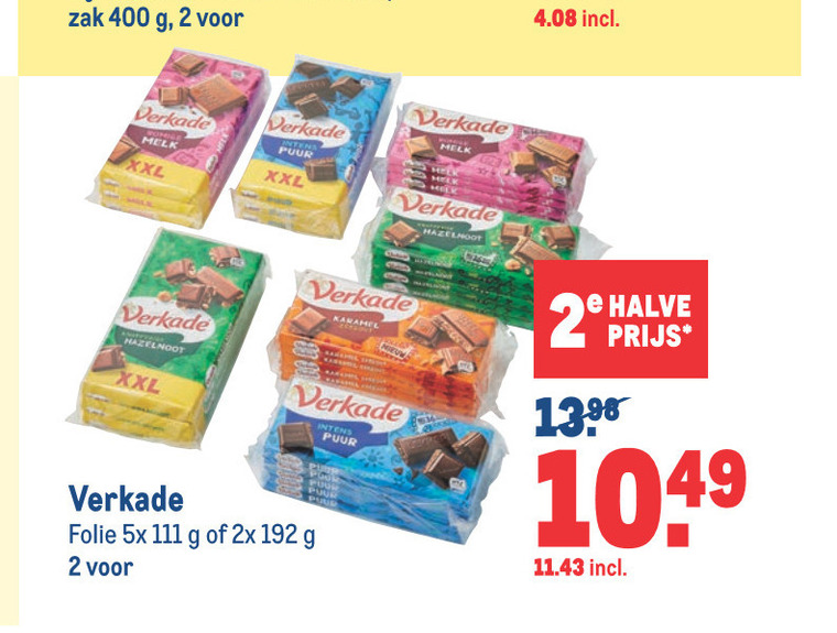 Verkade   chocolade folder aanbieding bij  Makro - details