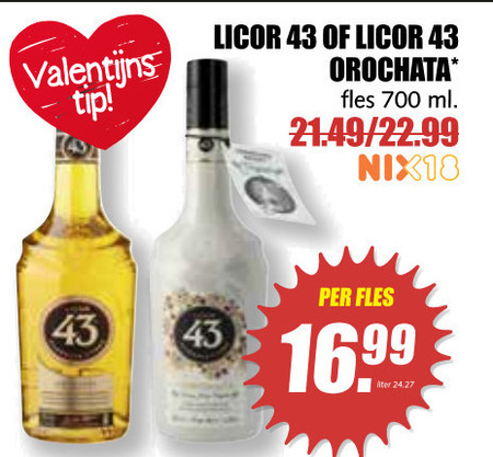 Licor 43   likeur folder aanbieding bij  MCD Supermarkt Basis - details