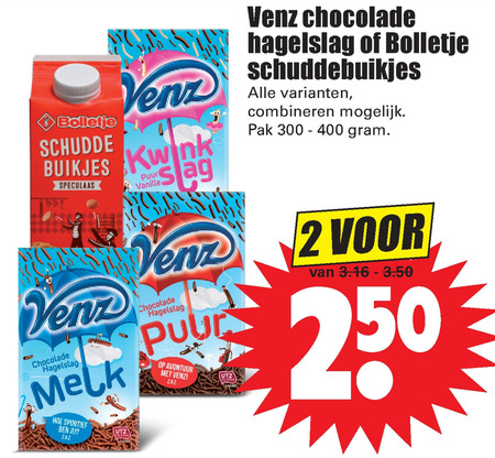 Bolletje   hagelslag folder aanbieding bij  Dirk - details