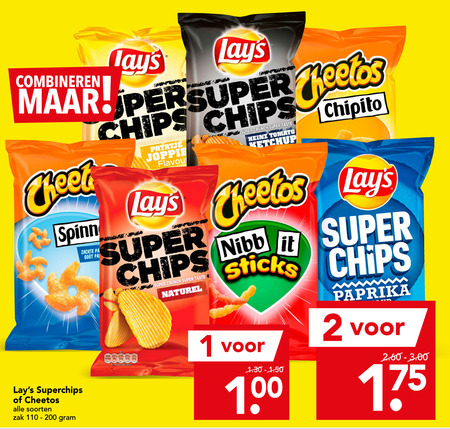 Lays   zoutje, chips folder aanbieding bij  Deen - details