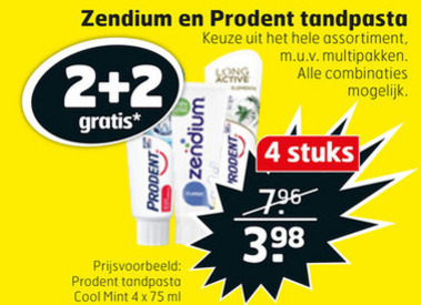 Prodent   tandpasta folder aanbieding bij  Trekpleister - details