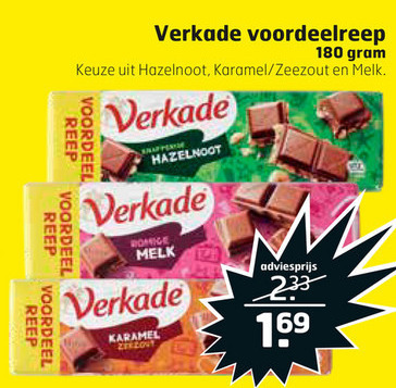 Verkade   chocolade folder aanbieding bij  Trekpleister - details