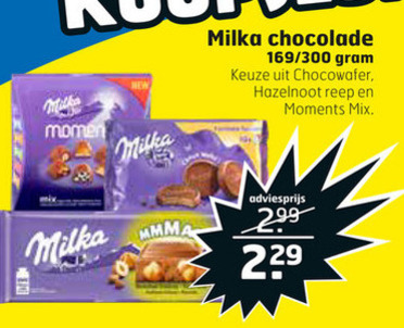 Milka   chocolade folder aanbieding bij  Trekpleister - details