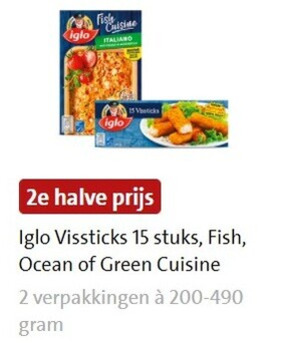 Iglo   kibbeling, lekkerbekjes folder aanbieding bij  Jumbo - details