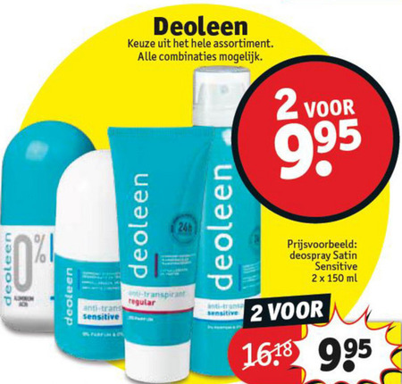 Deoleen   deodorant folder aanbieding bij  Kruidvat - details