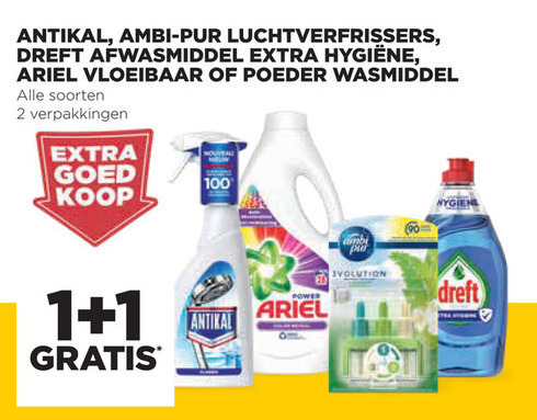 Antikal   wasmiddel, afwasmiddel folder aanbieding bij  Jumbo - details