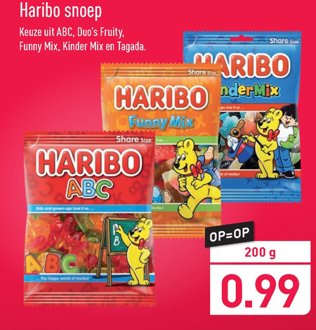 Haribo   snoep folder aanbieding bij  Aldi - details