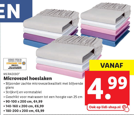 Meradiso   hoeslaken folder aanbieding bij  Lidl - details