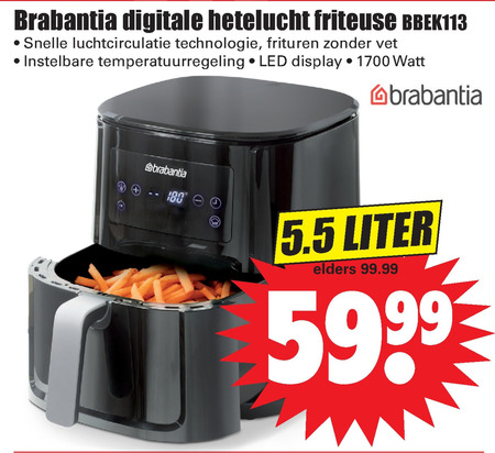 Brabantia   friteuse folder aanbieding bij  Dirk - details