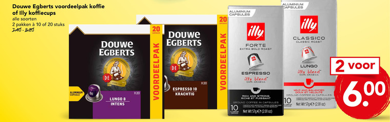 Douwe Egberts   koffiecups folder aanbieding bij  Deen - details