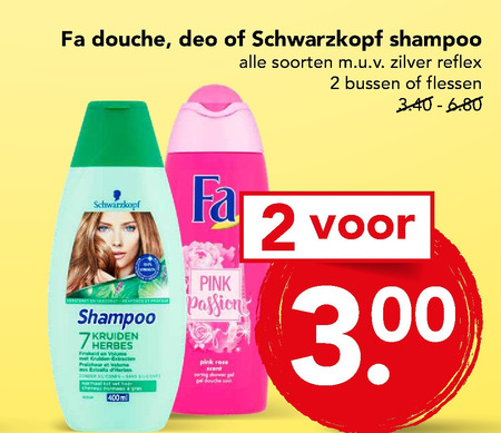 Fa   shampoo, douchegel folder aanbieding bij  Deen - details