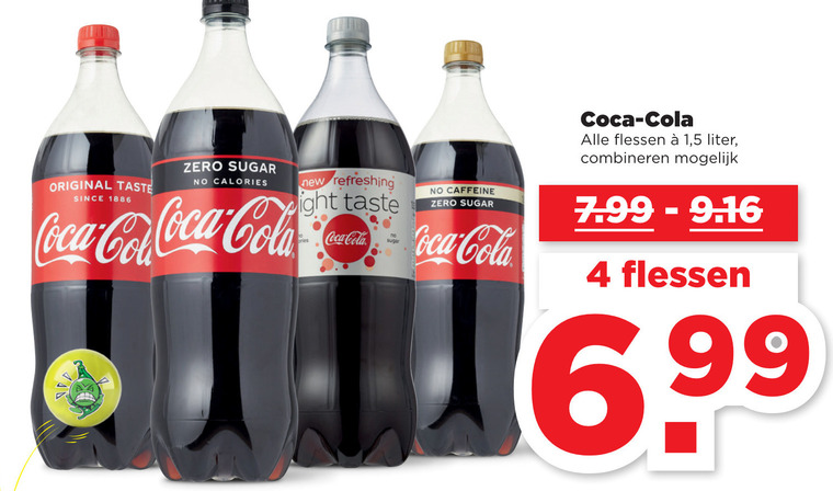 Coca-Cola   cola folder aanbieding bij  Plus - details