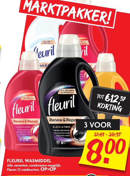 Fleuril   wasmiddel folder aanbieding bij  Dekamarkt - details