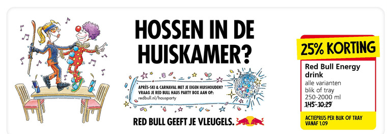 Red Bull   energiedrank folder aanbieding bij  Jan Linders - details