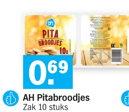 Albert Heijn Huismerk   pitabroodjes folder aanbieding bij  Albert Heijn - details