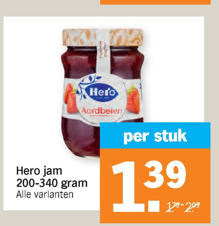 Hero   jam folder aanbieding bij  Albert Heijn - details