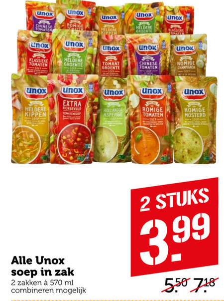 Unox   soep folder aanbieding bij  Coop - details