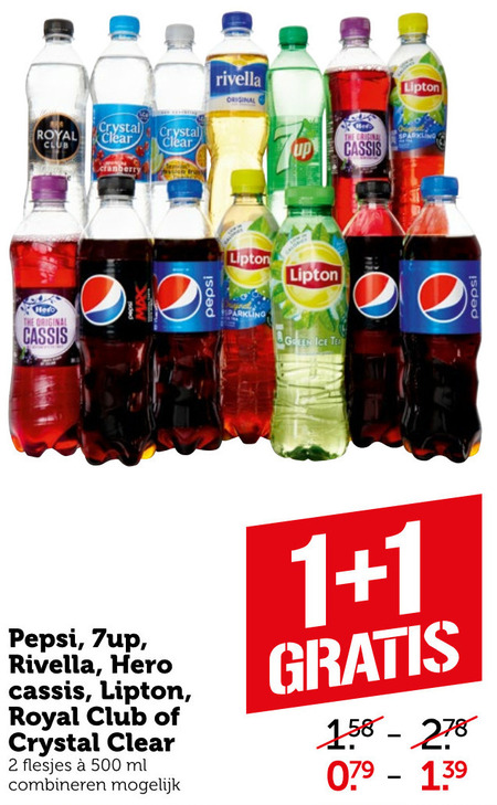 Lipton   cola, ice tea folder aanbieding bij  Coop - details