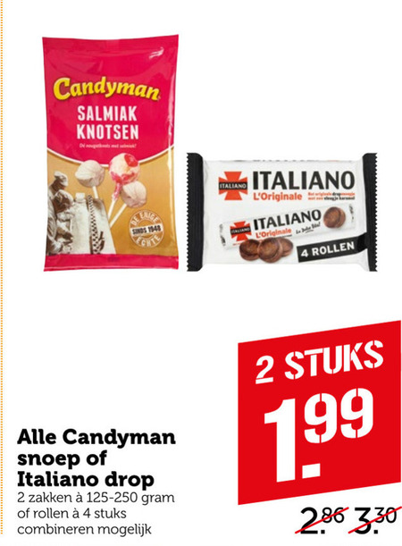 Candyman   drop, snoep folder aanbieding bij  Coop - details