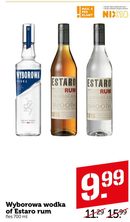 Estaro   rum, wodka folder aanbieding bij  Coop - details