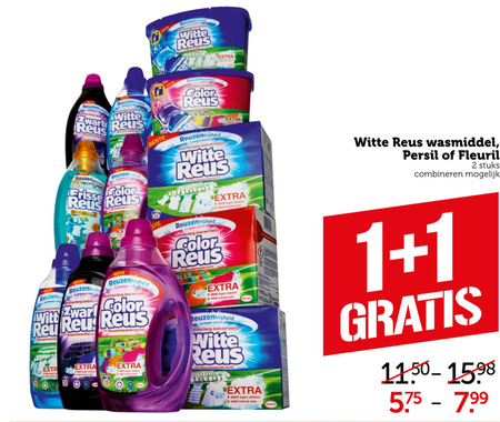 Witte Reus   wasmiddel folder aanbieding bij  Coop - details