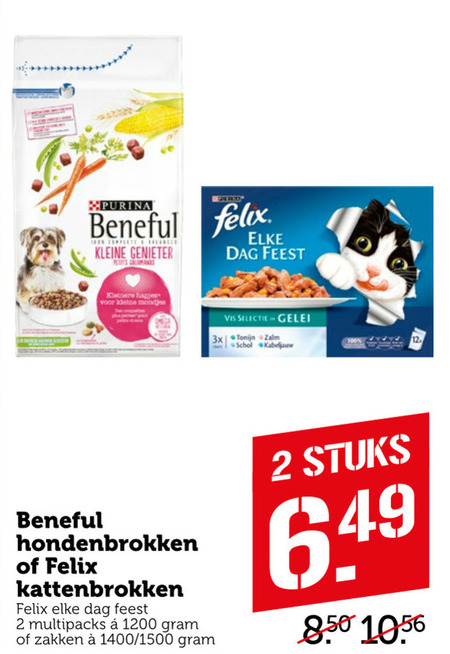 Beneful   kattenvoer, hondenvoer folder aanbieding bij  Coop - details