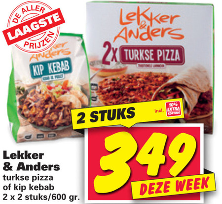 Lekker en Anders   diepvriespizza folder aanbieding bij  Nettorama - details