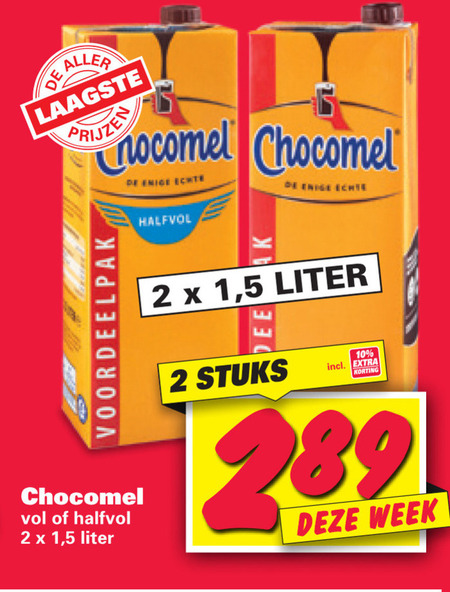 Chocomel   chocolademelk folder aanbieding bij  Nettorama - details