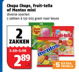 Fruit-Tella   lollie, snoep folder aanbieding bij  Poiesz - details