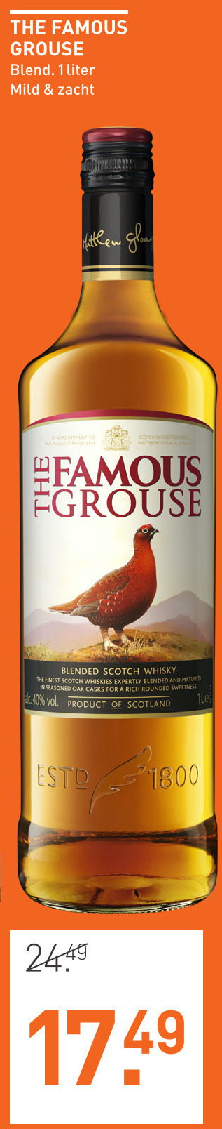 Famous Grouse   whisky folder aanbieding bij  Gall & Gall - details