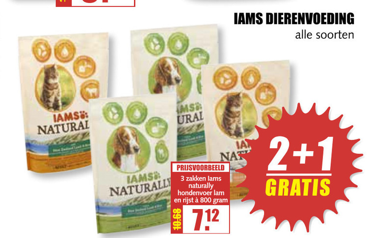 IAMS   hondenvoer, kattenvoer folder aanbieding bij  MCD Supermarkt Basis - details