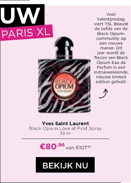 YSL   eau de parfum folder aanbieding bij  Ici Paris XL - details