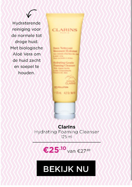 Clarins   gezichtsreiniging folder aanbieding bij  Ici Paris XL - details