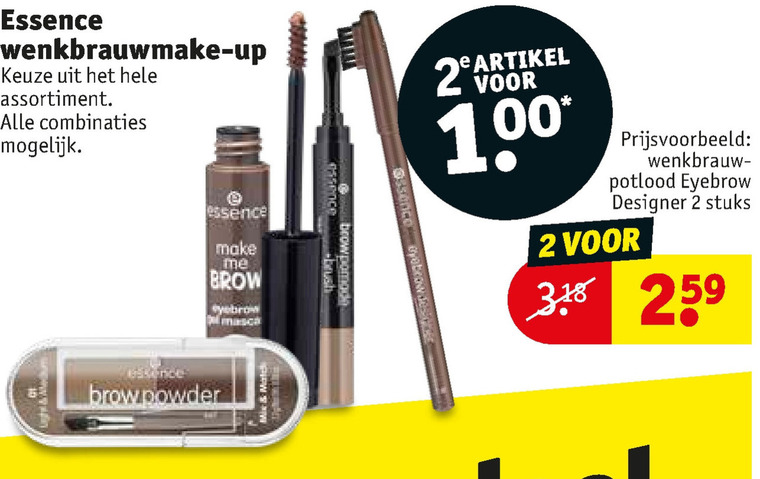 Essence   oogschaduw, mascara folder aanbieding bij  Kruidvat - details