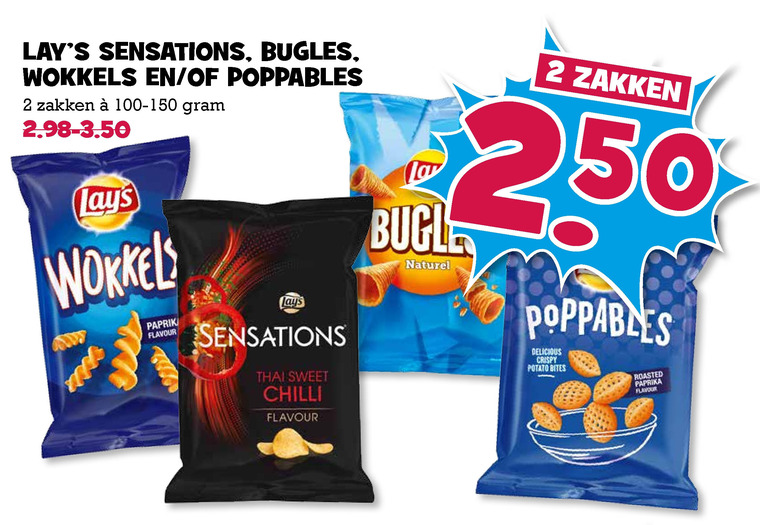 Lays   zoutje, chips folder aanbieding bij  Boons Markt - details