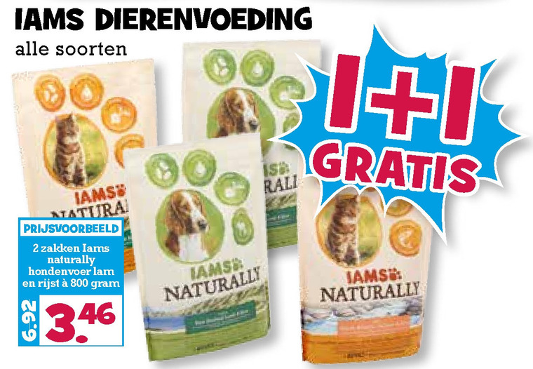 IAMS   kattenvoer, hondenvoer folder aanbieding bij  Boons Markt - details