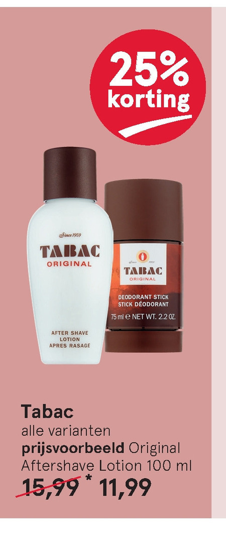 Tabac   aftershave folder aanbieding bij  Etos - details