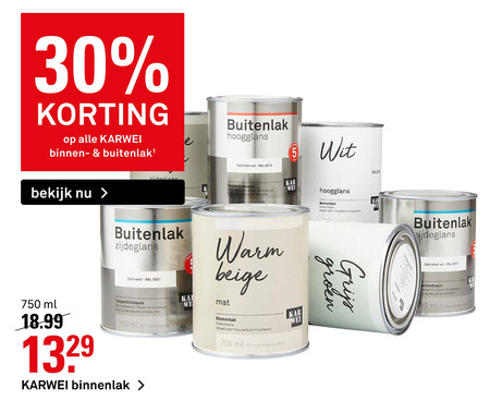 Karwei Huismerk   lak folder aanbieding bij  Karwei - details