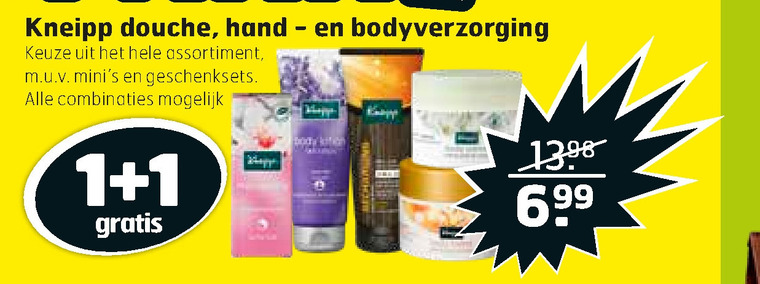 Kneipp   handcreme, douchegel folder aanbieding bij  Trekpleister - details