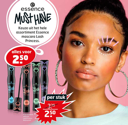 Essence   mascara folder aanbieding bij  Trekpleister - details