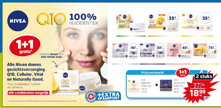 Nivea   dagcreme, gezichtsverzorging folder aanbieding bij  Trekpleister - details