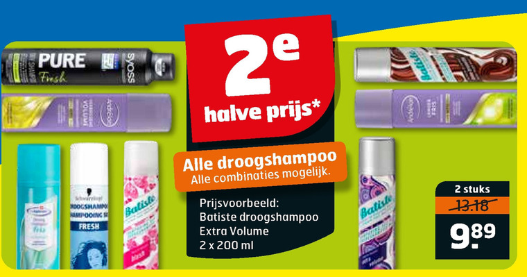 Alle merken   droogshampoo folder aanbieding bij  Trekpleister - details