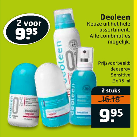 Deoleen   deodorant folder aanbieding bij  Trekpleister - details