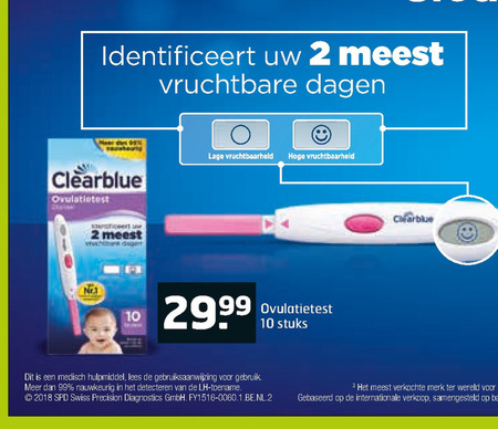 Clearblue   zwangerschapstest folder aanbieding bij  Trekpleister - details