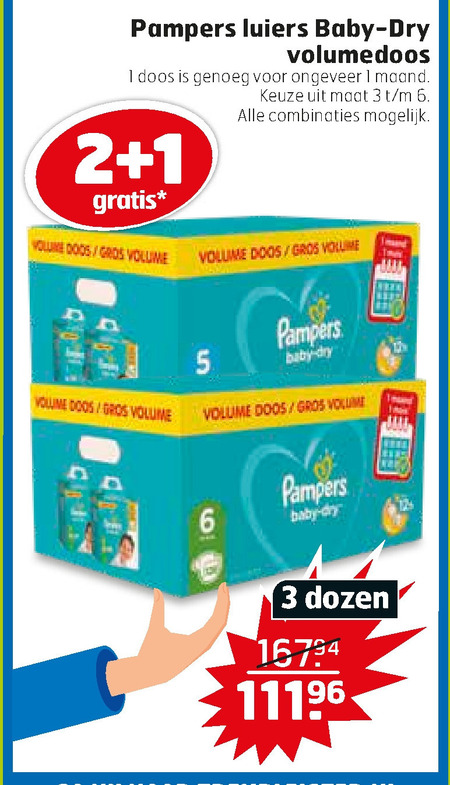 Pampers   luiers folder aanbieding bij  Trekpleister - details