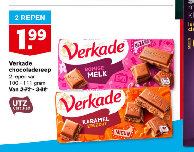 Verkade   chocolade folder aanbieding bij  Hoogvliet - details