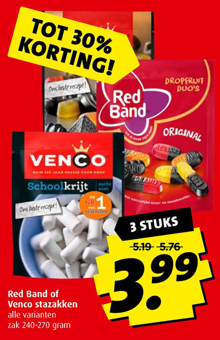 Venco   drop, snoep folder aanbieding bij  Boni - details