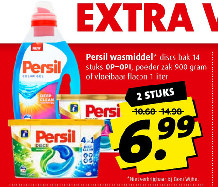 Persil   wasmiddel folder aanbieding bij  Boni - details