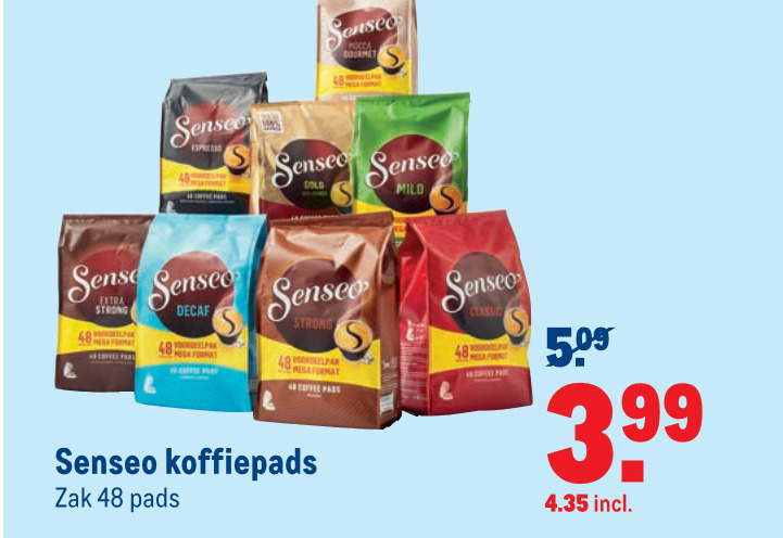 Douwe Egberts Senseo   koffiepad folder aanbieding bij  Makro - details