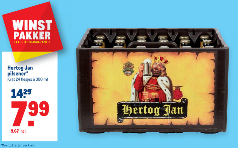 Hertog Jan   krat bier folder aanbieding bij  Makro - details